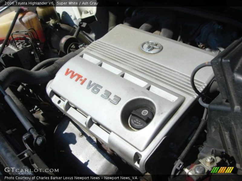Super White / Ash Gray 2006 Toyota Highlander V6