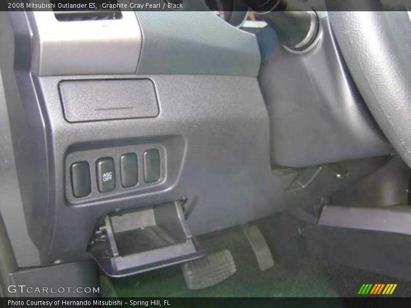 Graphite Gray Pearl / Black 2008 Mitsubishi Outlander ES