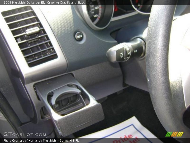 Graphite Gray Pearl / Black 2008 Mitsubishi Outlander ES