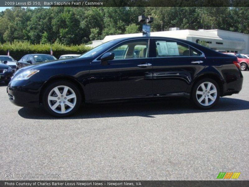 Black Sapphire Pearl / Cashmere 2009 Lexus ES 350