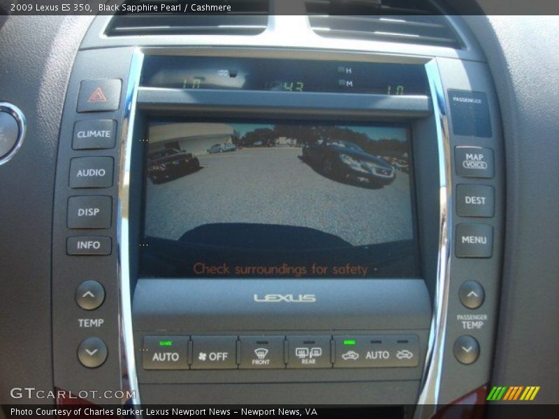Black Sapphire Pearl / Cashmere 2009 Lexus ES 350