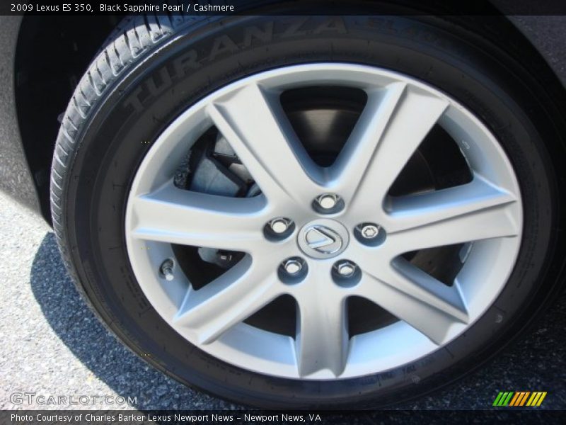 Black Sapphire Pearl / Cashmere 2009 Lexus ES 350