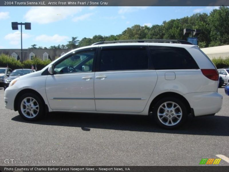 Arctic Frost White Pearl / Stone Gray 2004 Toyota Sienna XLE