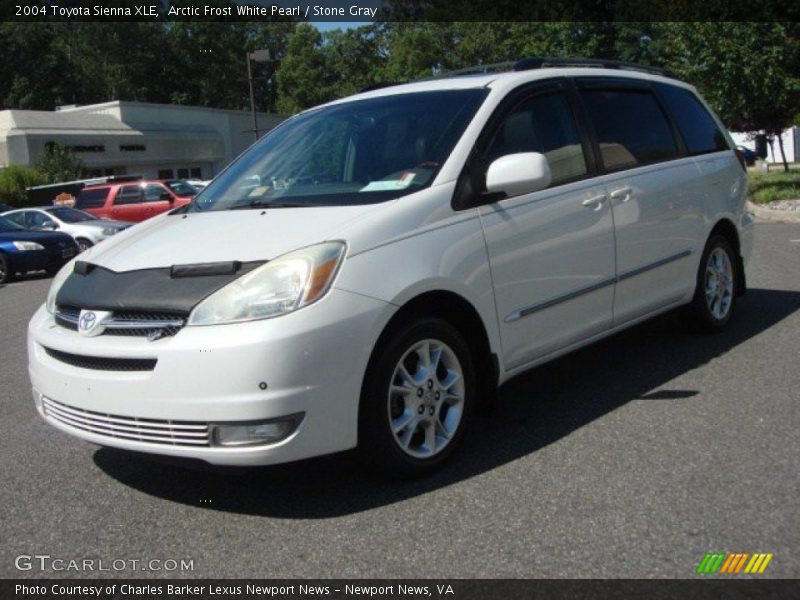 Arctic Frost White Pearl / Stone Gray 2004 Toyota Sienna XLE