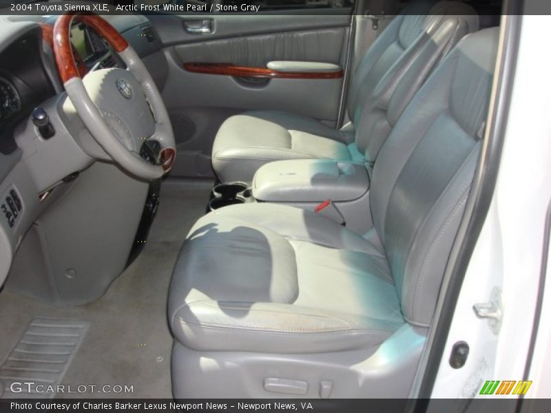 Arctic Frost White Pearl / Stone Gray 2004 Toyota Sienna XLE