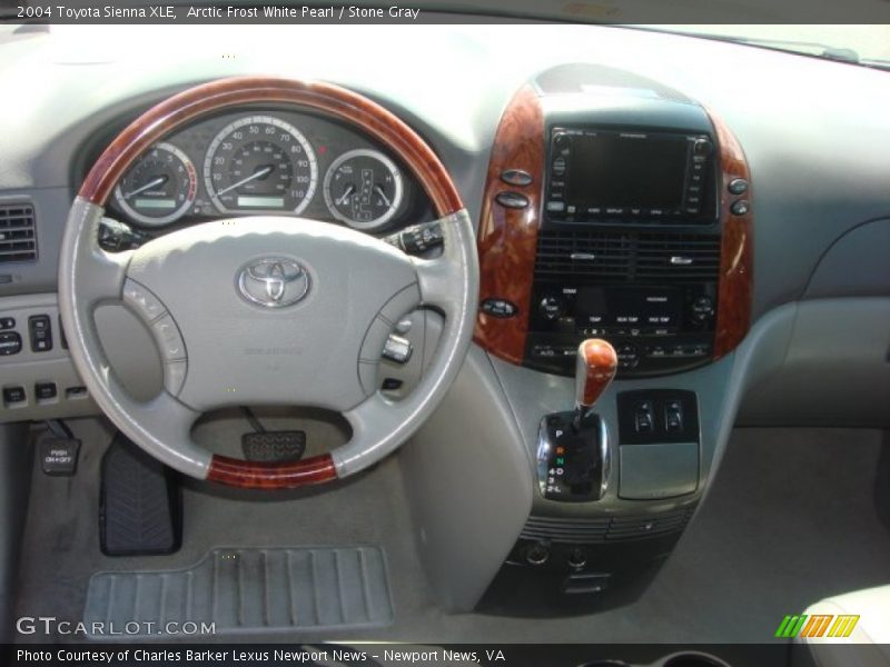 Arctic Frost White Pearl / Stone Gray 2004 Toyota Sienna XLE
