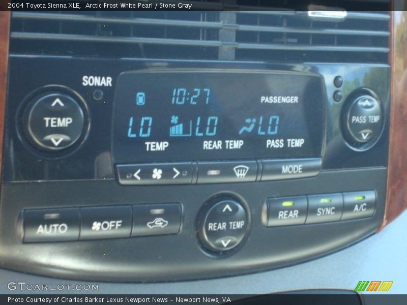 Arctic Frost White Pearl / Stone Gray 2004 Toyota Sienna XLE