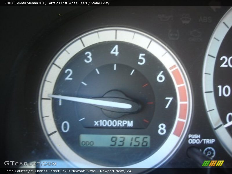 Arctic Frost White Pearl / Stone Gray 2004 Toyota Sienna XLE