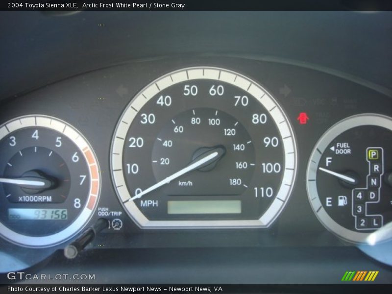 Arctic Frost White Pearl / Stone Gray 2004 Toyota Sienna XLE