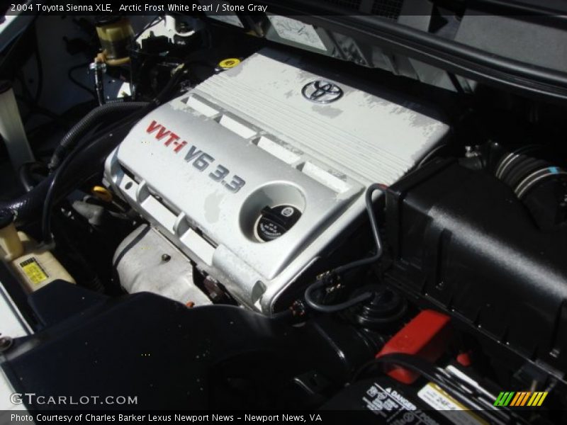 Arctic Frost White Pearl / Stone Gray 2004 Toyota Sienna XLE