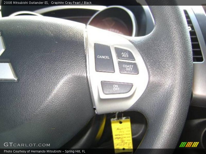 Graphite Gray Pearl / Black 2008 Mitsubishi Outlander ES