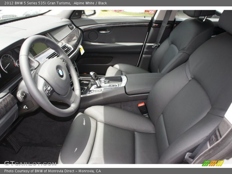 Alpine White / Black 2012 BMW 5 Series 535i Gran Turismo