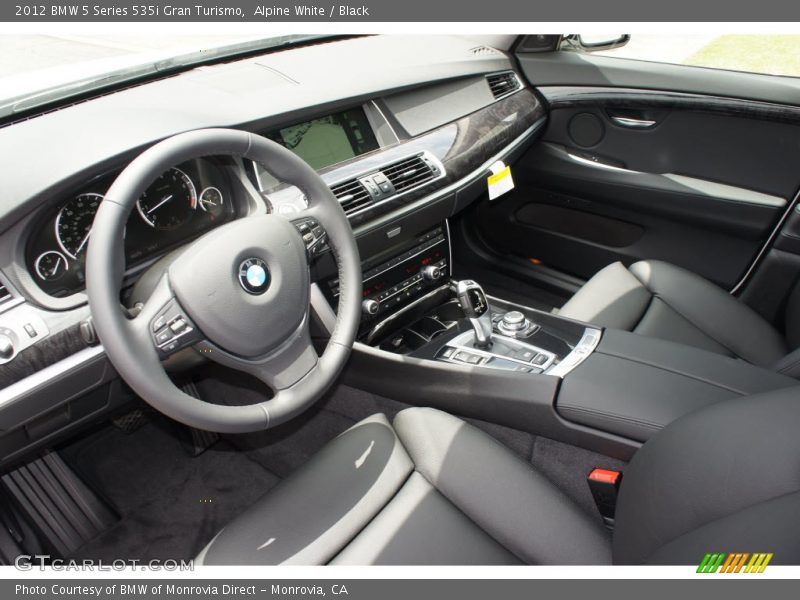 Alpine White / Black 2012 BMW 5 Series 535i Gran Turismo