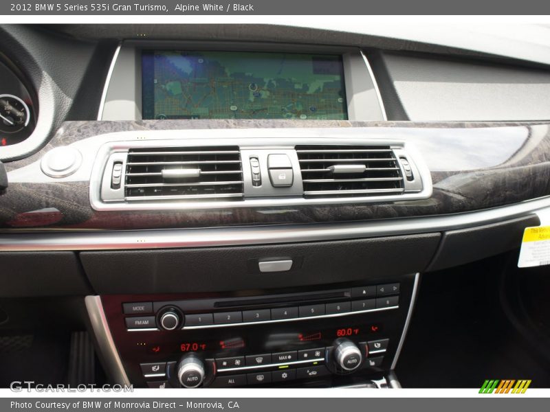 Alpine White / Black 2012 BMW 5 Series 535i Gran Turismo
