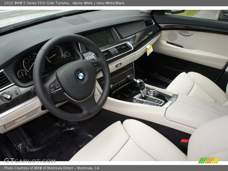 Ivory White/Black Interior - 2012 5 Series 550i Gran Turismo 