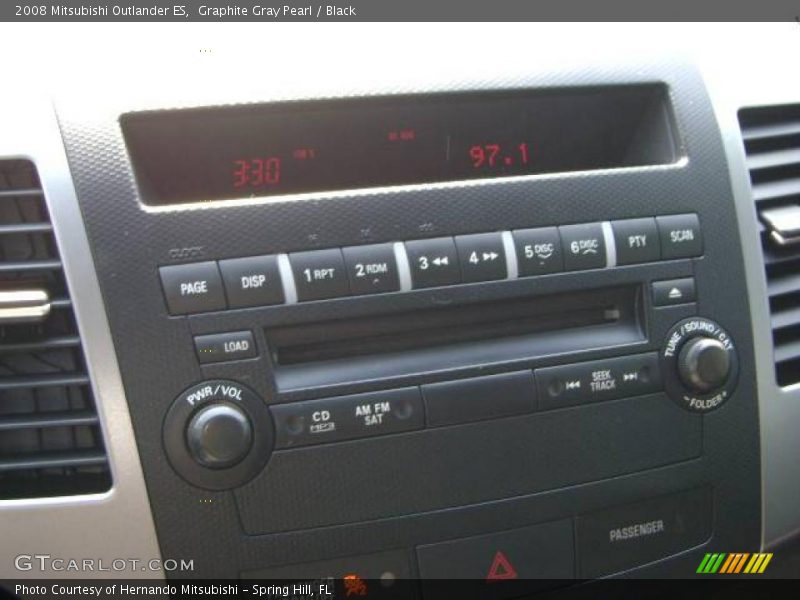 Graphite Gray Pearl / Black 2008 Mitsubishi Outlander ES