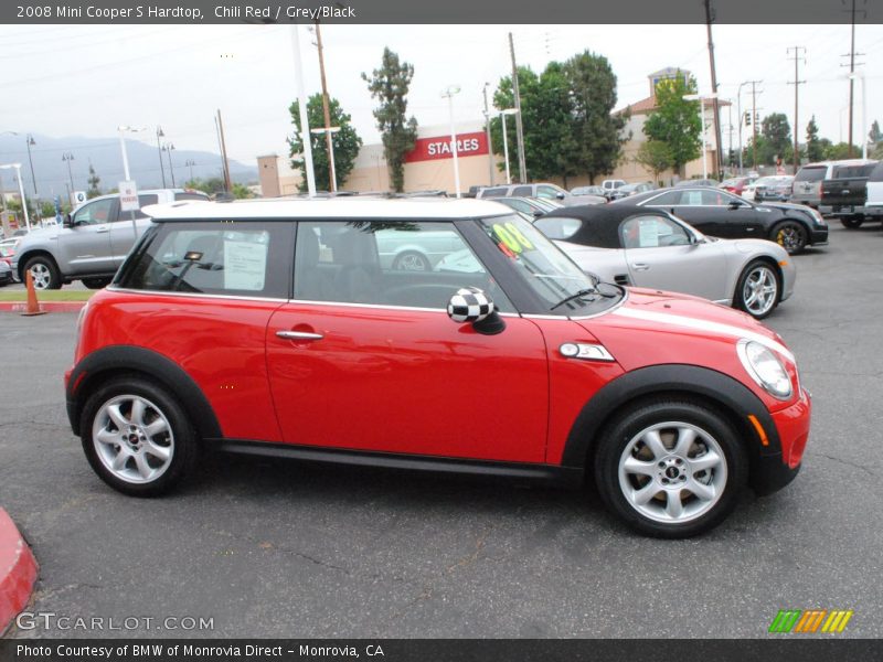 Chili Red / Grey/Black 2008 Mini Cooper S Hardtop