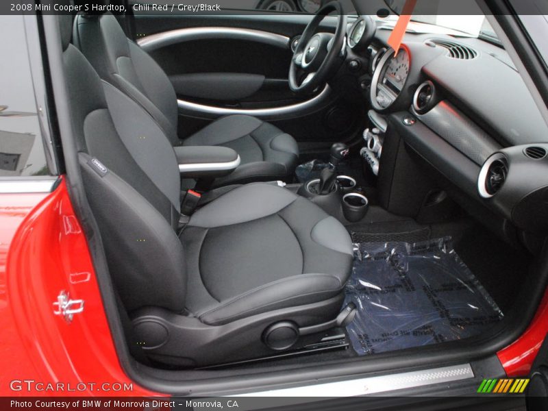 Chili Red / Grey/Black 2008 Mini Cooper S Hardtop