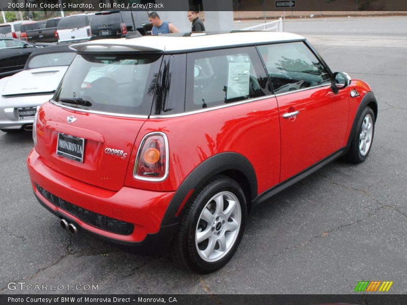 Chili Red / Grey/Black 2008 Mini Cooper S Hardtop