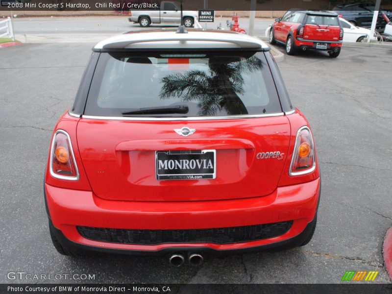 Chili Red / Grey/Black 2008 Mini Cooper S Hardtop