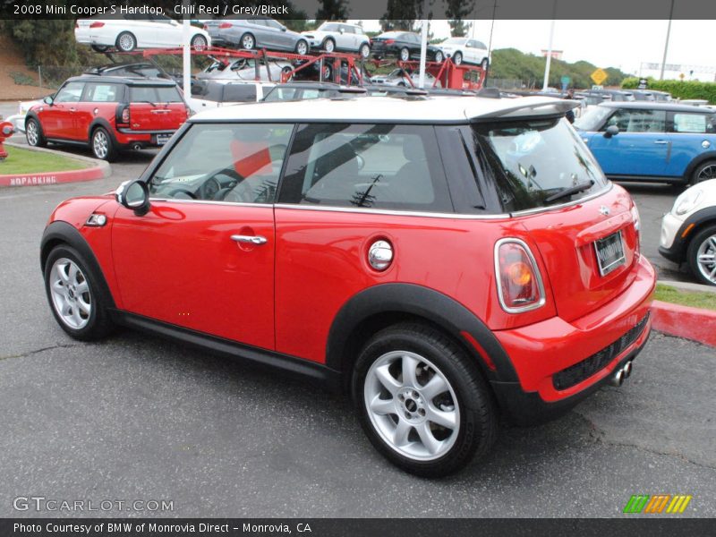 Chili Red / Grey/Black 2008 Mini Cooper S Hardtop