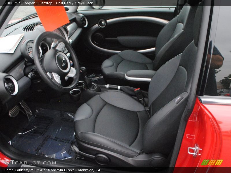 Chili Red / Grey/Black 2008 Mini Cooper S Hardtop