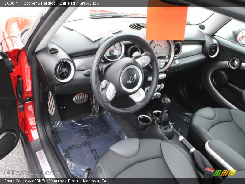 Chili Red / Grey/Black 2008 Mini Cooper S Hardtop