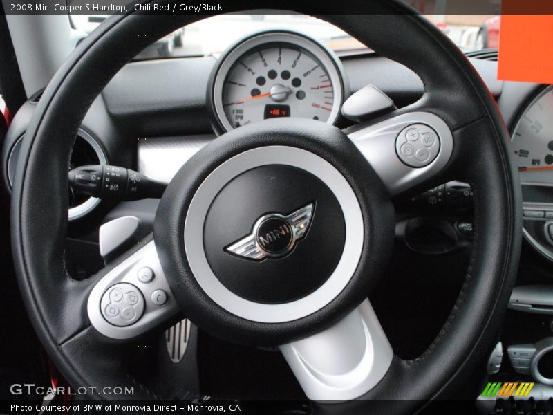 Chili Red / Grey/Black 2008 Mini Cooper S Hardtop