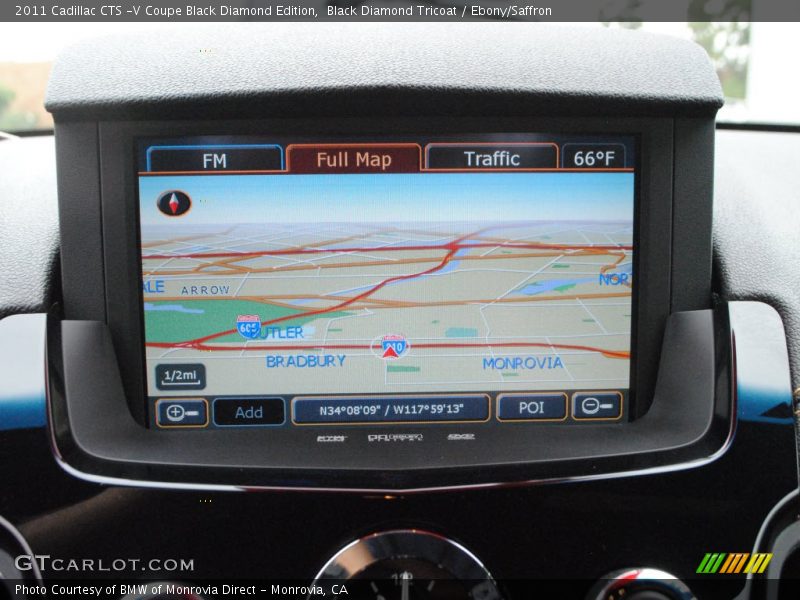 Navigation of 2011 CTS -V Coupe Black Diamond Edition