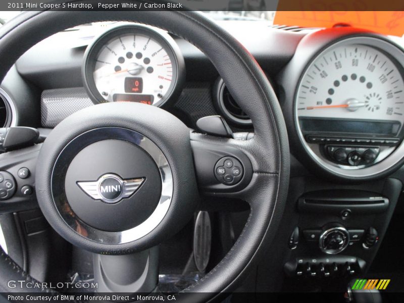 Pepper White / Carbon Black 2011 Mini Cooper S Hardtop