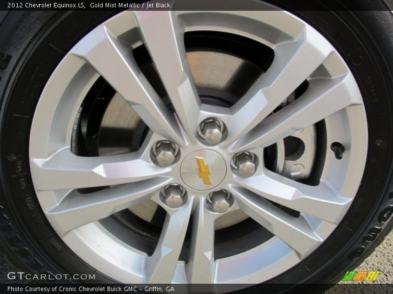 Gold Mist Metallic / Jet Black 2012 Chevrolet Equinox LS