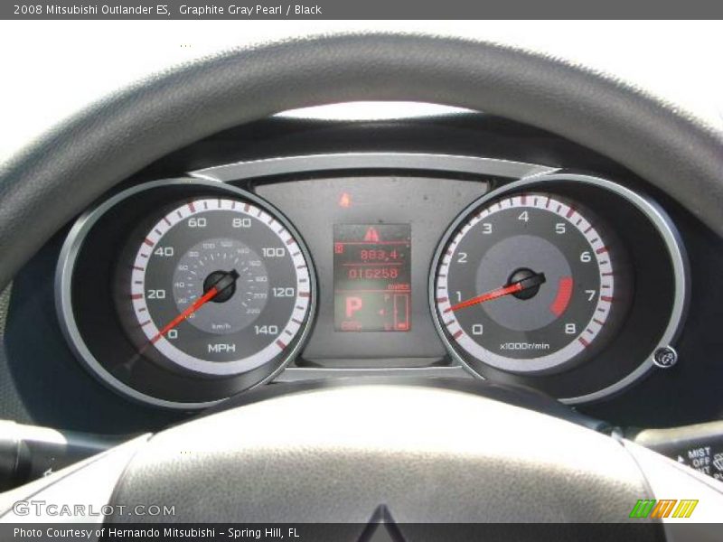 Graphite Gray Pearl / Black 2008 Mitsubishi Outlander ES