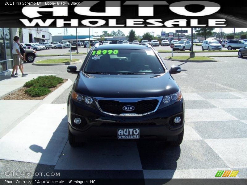 Ebony Black / Black 2011 Kia Sorento LX