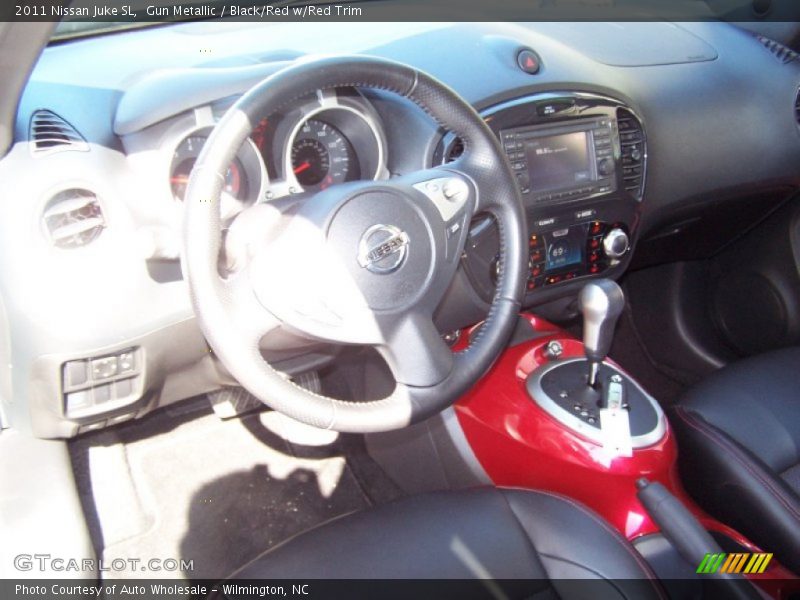 Gun Metallic / Black/Red w/Red Trim 2011 Nissan Juke SL