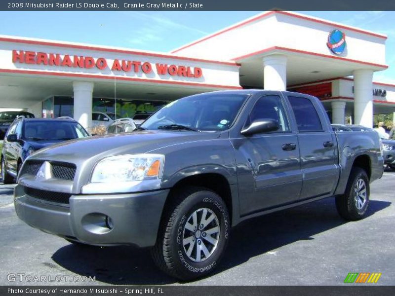 Granite Gray Metallic / Slate 2008 Mitsubishi Raider LS Double Cab