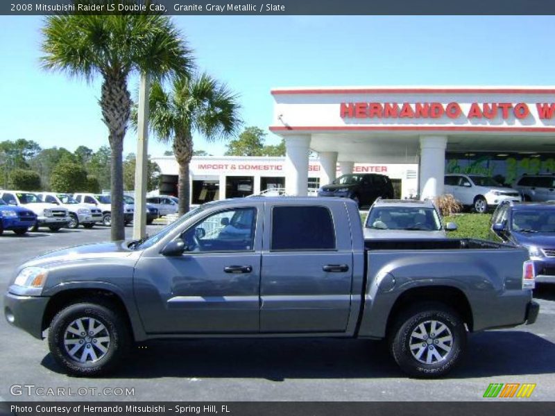 Granite Gray Metallic / Slate 2008 Mitsubishi Raider LS Double Cab