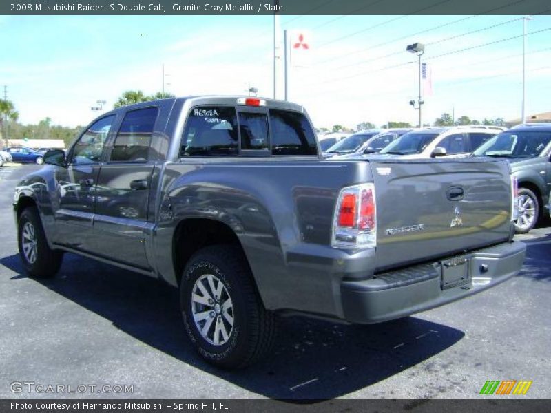 Granite Gray Metallic / Slate 2008 Mitsubishi Raider LS Double Cab