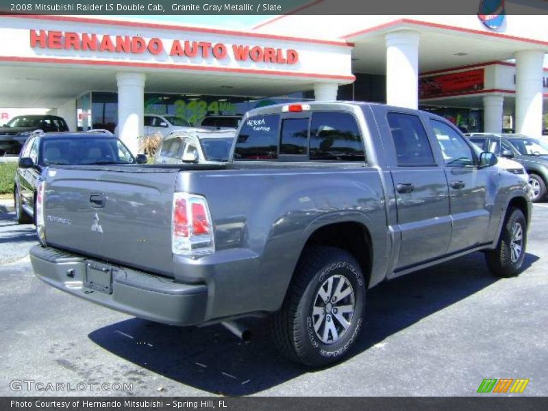 Granite Gray Metallic / Slate 2008 Mitsubishi Raider LS Double Cab