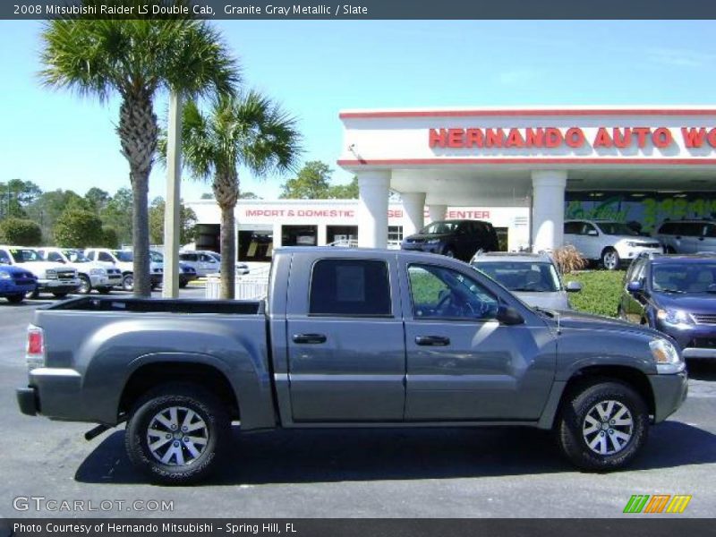 Granite Gray Metallic / Slate 2008 Mitsubishi Raider LS Double Cab