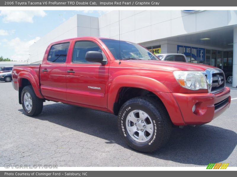Impulse Red Pearl / Graphite Gray 2006 Toyota Tacoma V6 PreRunner TRD Double Cab