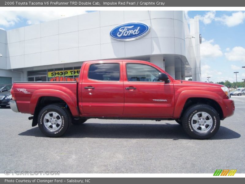 Impulse Red Pearl / Graphite Gray 2006 Toyota Tacoma V6 PreRunner TRD Double Cab