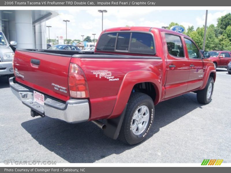 Impulse Red Pearl / Graphite Gray 2006 Toyota Tacoma V6 PreRunner TRD Double Cab