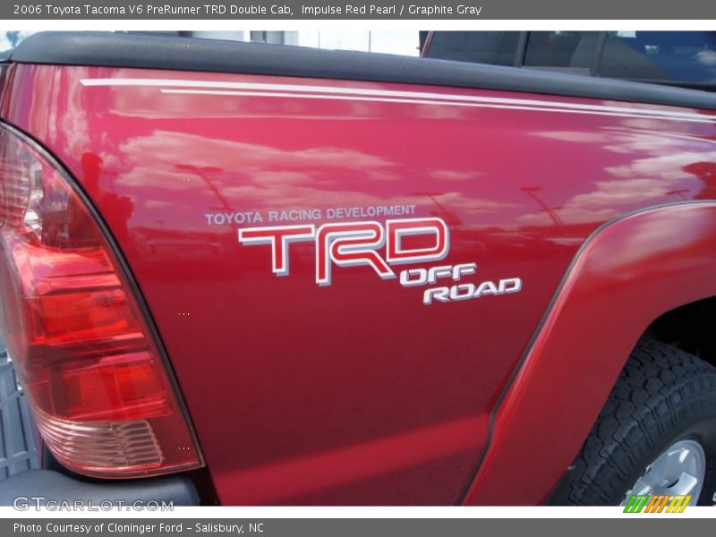 Impulse Red Pearl / Graphite Gray 2006 Toyota Tacoma V6 PreRunner TRD Double Cab