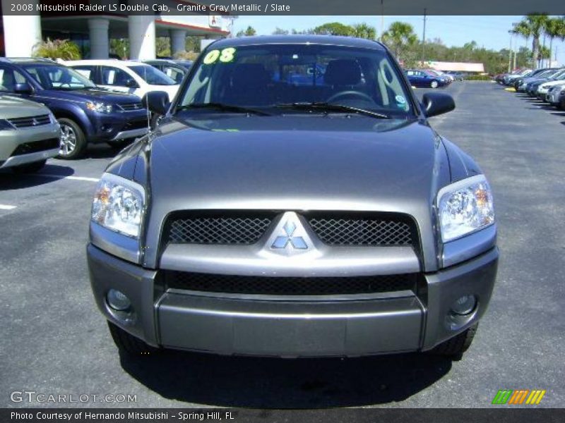 Granite Gray Metallic / Slate 2008 Mitsubishi Raider LS Double Cab