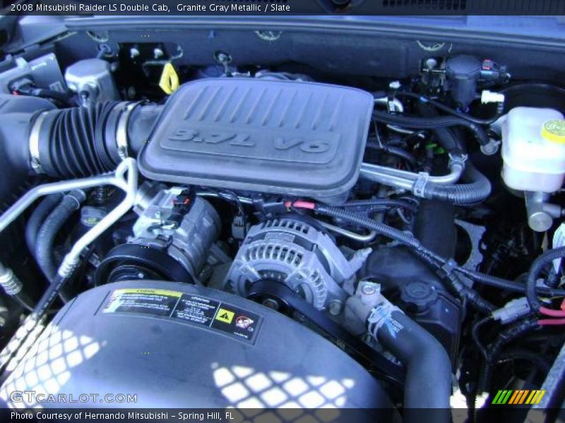 Granite Gray Metallic / Slate 2008 Mitsubishi Raider LS Double Cab