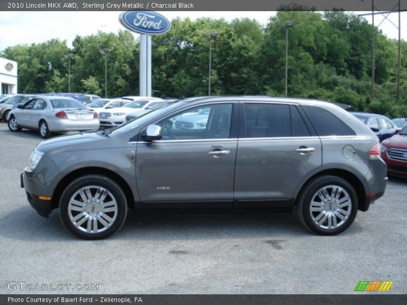 Sterling Grey Metallic / Charcoal Black 2010 Lincoln MKX AWD