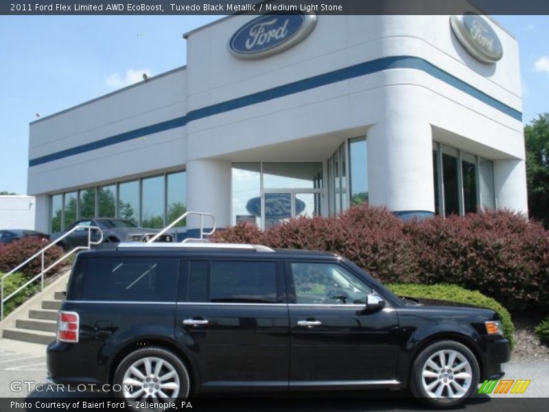 Tuxedo Black Metallic / Medium Light Stone 2011 Ford Flex Limited AWD EcoBoost