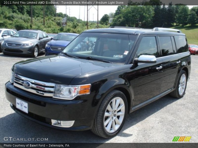 Tuxedo Black Metallic / Medium Light Stone 2011 Ford Flex Limited AWD EcoBoost