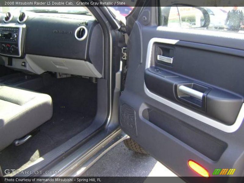 Granite Gray Metallic / Slate 2008 Mitsubishi Raider LS Double Cab