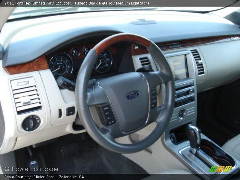 Tuxedo Black Metallic / Medium Light Stone 2011 Ford Flex Limited AWD EcoBoost